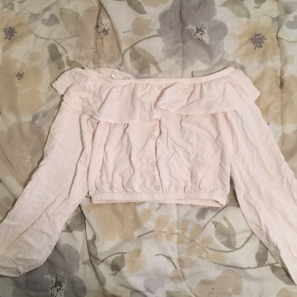 Off the shoulder crop top